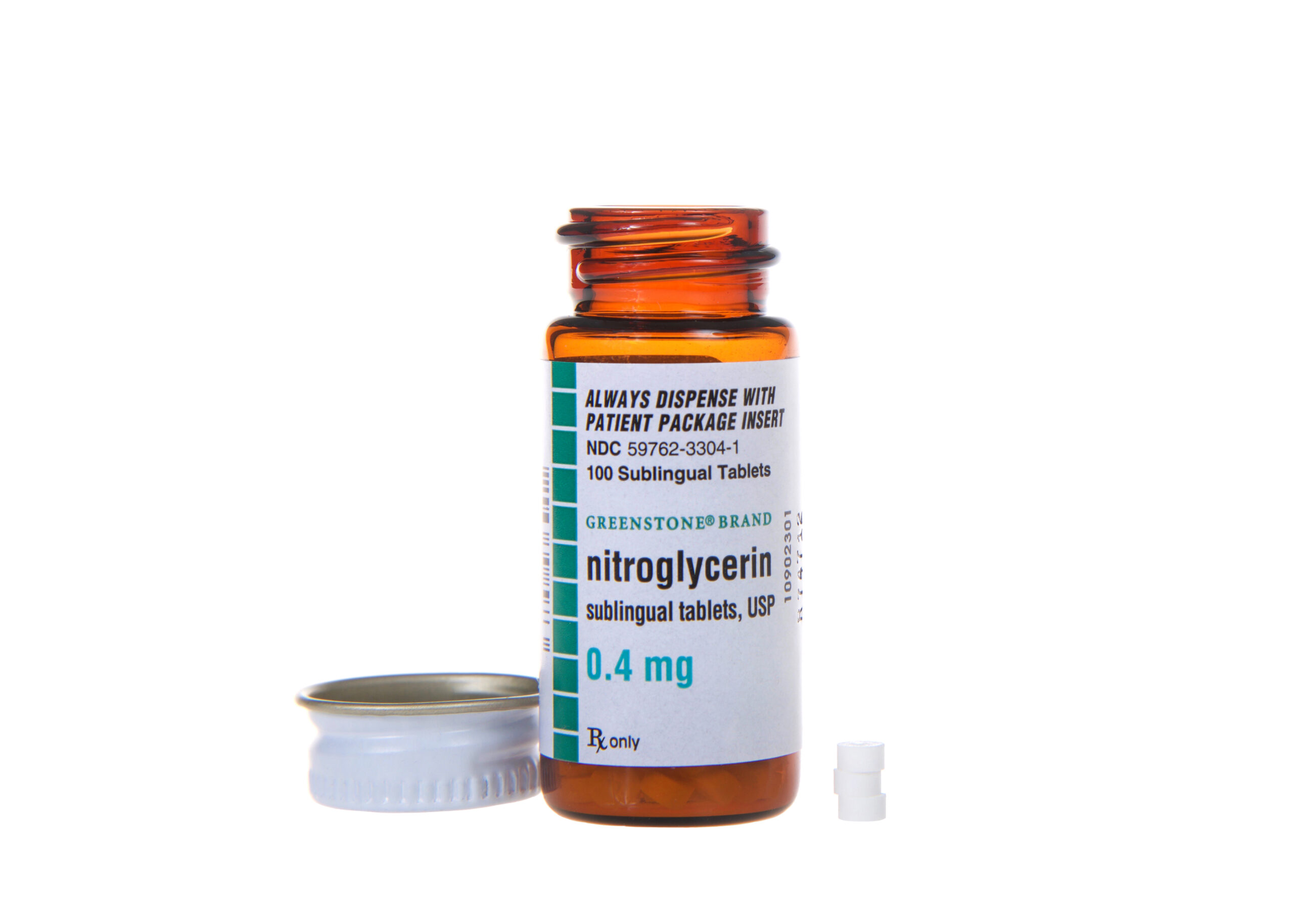 Bottle of nitroglycerin.