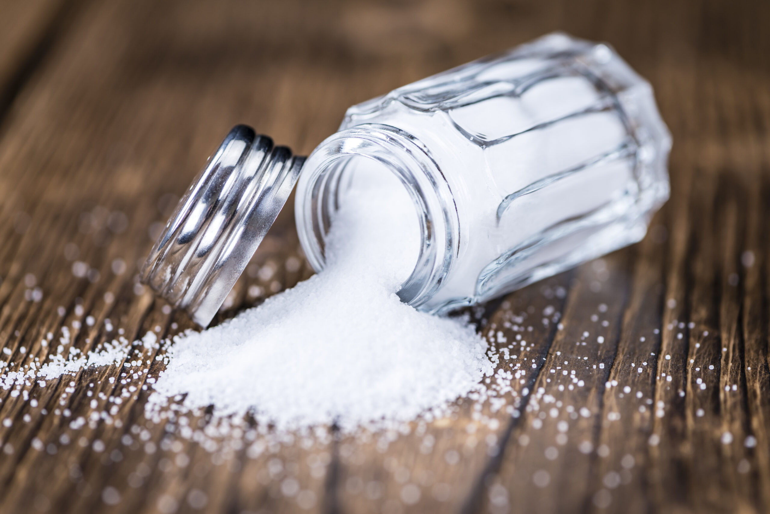 Sodium is an essential electrolyte - a spilled shaker of salt.