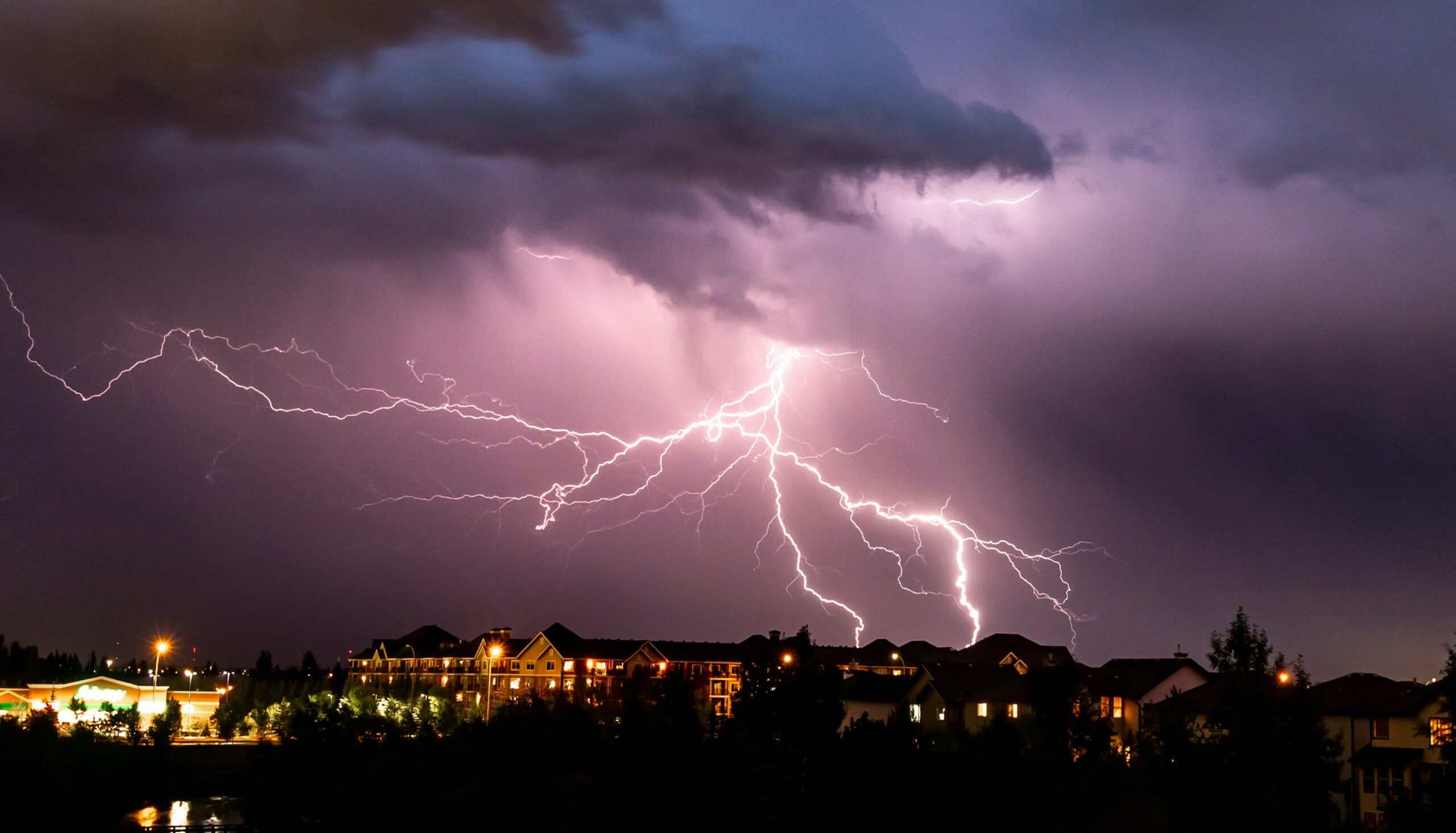 Lightning strike.