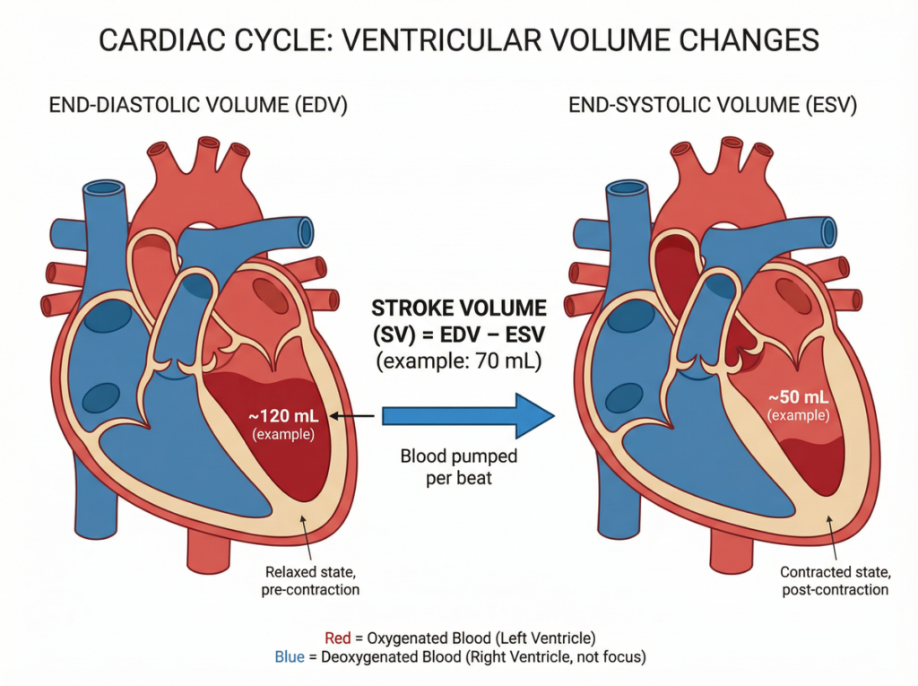 End-Diastolic Volume vs End-Systolic Volume Image